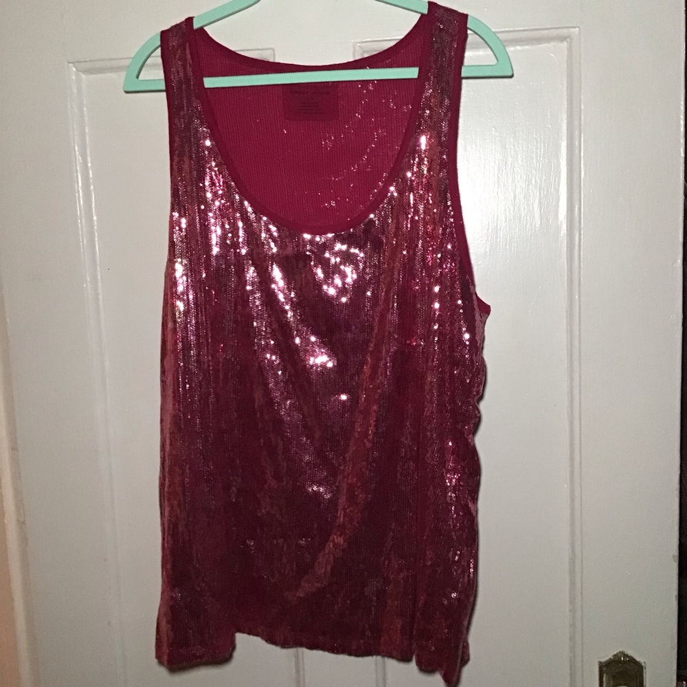 Pink Leopard Sequins T-shirt, DKNY Jeans, 2x